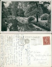 Marlborough From Cow Bridge Tucks Real Photo RP GB 1951 Cancel