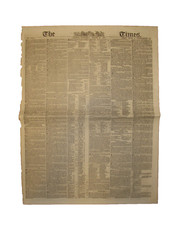 Original The Times Newspaper 1840's Edition random one per bid 180 year old news