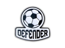 SOCCER FAN DEFENDER PIN, Futball Fans Recognition Enamel Lapel pin 3cm x 3.25cm