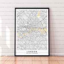 London Unframed Map Poster