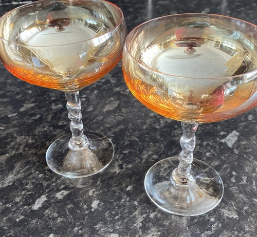 Vintage champagne glasses - champagne,