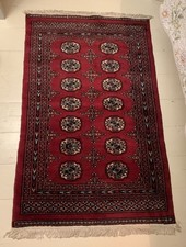 Bokhara hand-knotted wool rug