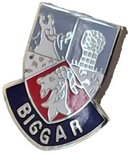 Biggar Town Small Pin Badge Scotland