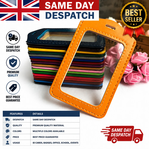Leather vertical badge - pu,