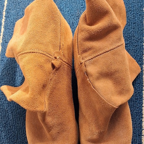 Moda pelle tan suede knee - pelle,