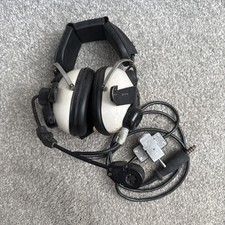 Military Pilot Jetgard Headset RA101 Racal RAF Aircraft Airplane Aviation Mic 