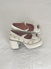 dollskill x strawberry shortcake white pink lace spunkycutie platform heel shoes