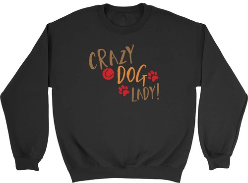 Crazy dog lady sweatshirt mens - lady,