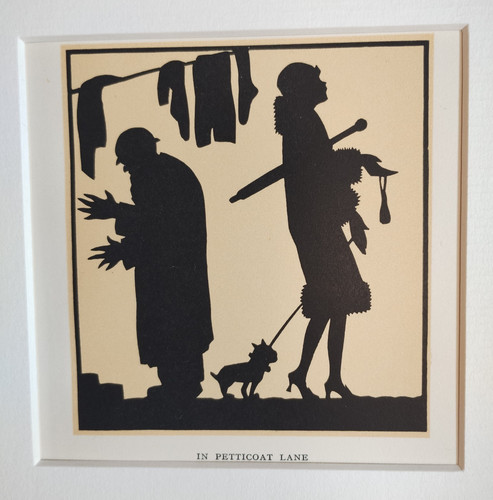 Antique miniature silhouette - antique,