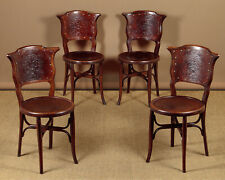 Antique Set of Four Bentwood