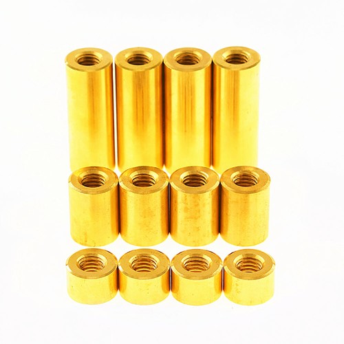 Brass round spacers female - m3,