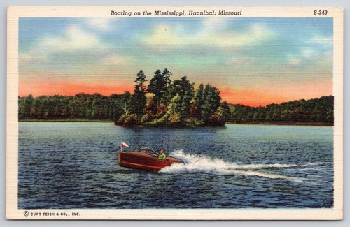 Missouri postcard hannibal - missouri,