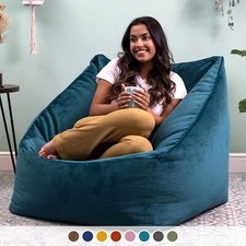 Adults velvet armchair bean - adults,