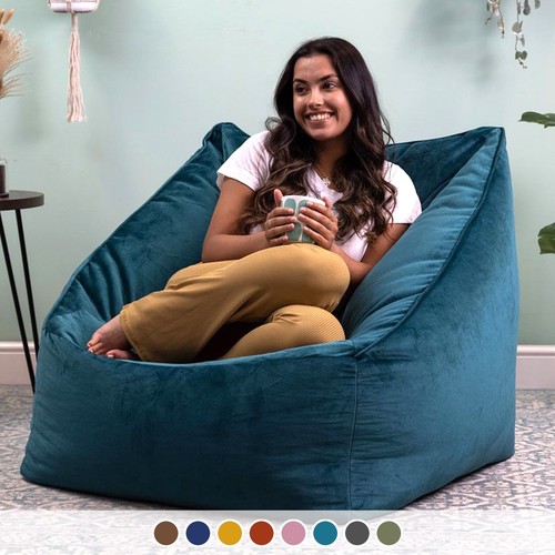 Adults velvet armchair bean - adults,