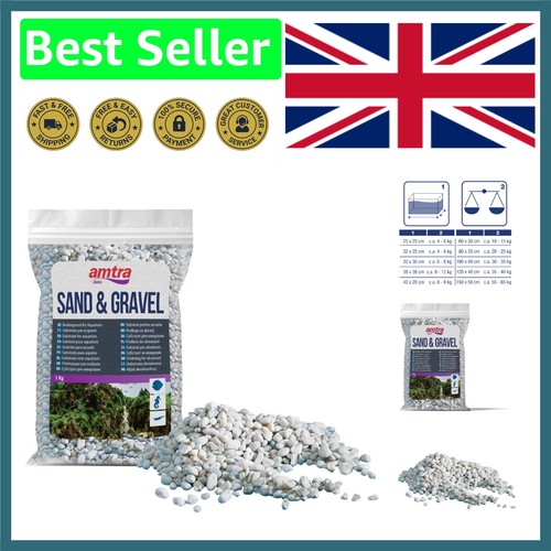 Natural white gravel - white, for