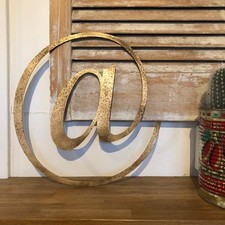 Rustic Distressed Gold Metal