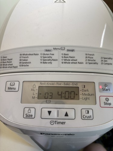 Panasonic 2500 white bread - white,