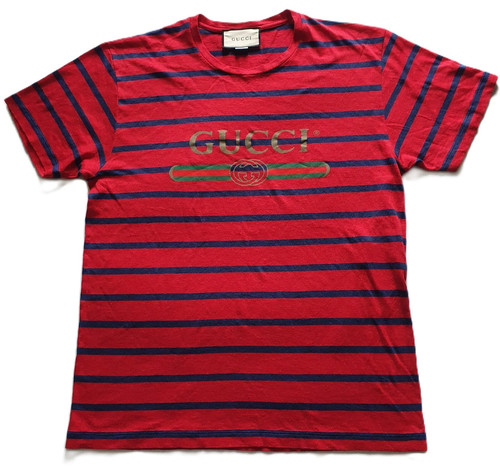 Gucci logo striped shirt - gucci,