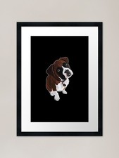 boxer puppy Framed Art Print