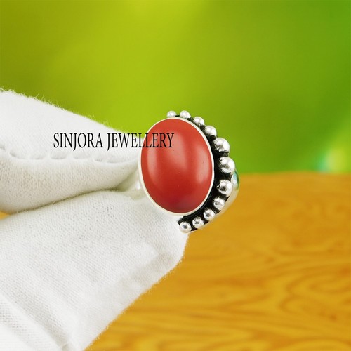 Red coral gemstone 925 - coral,
