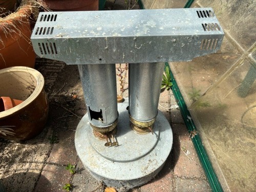 Old paraffin greenhouse heater - old,