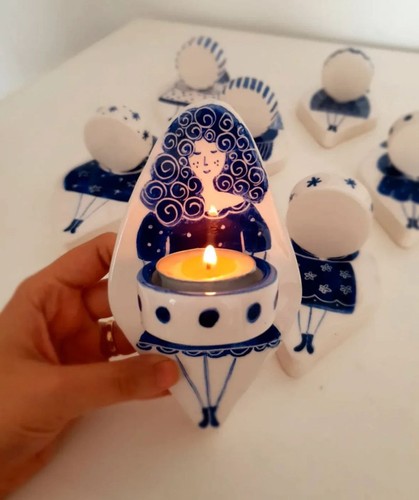 Wall candle holder air drying - air,
