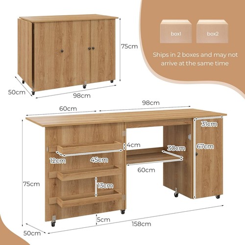 Foldable sewing table rolling - foldable,