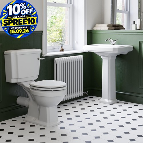 Bathroom suite close - suite, coupled