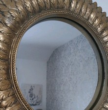 White/gold Wall Mirror Ornate