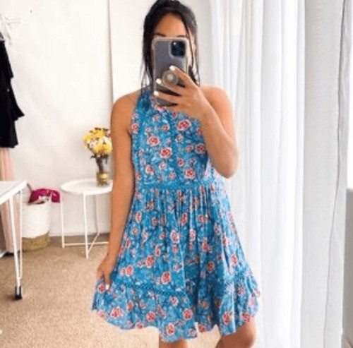 Sunday amor blue floral - sunday,