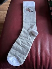 Mens Jack Wills Rainford Socks - One Size - New - Grey & White