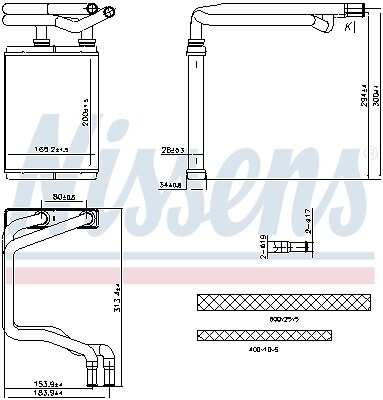 707291 nissens heat exchanger - 707291,