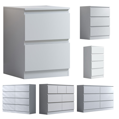 Chest drawers matt white - matt,