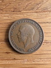 King George V Half Penny Coin