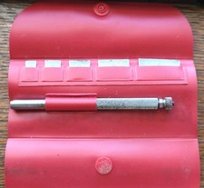 Vintage L. S. Starrett No. S423 Tempered Steel Rules (32/64) w/Holder & Pouch 