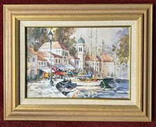 Framed Watercolour European