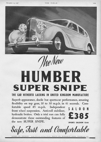 Humber super snipe - humber,