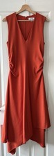 cos dress s small orange red