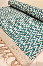 Teal Blue Chevron Zig Zag