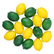 6/ 10pcs Limes Lemon Lifelike Artificial Plastic Fake Fruit Imitation Home Decor