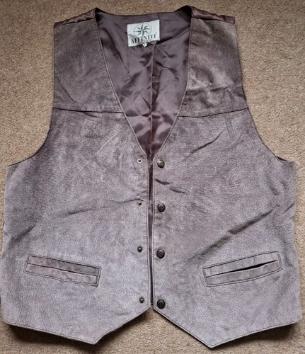 Mens leather waistcoat size - waistcoat,