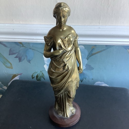 Lady art nouveau sculpture - lady,
