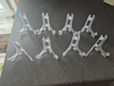 3" Mini Clear Plastic Easels, Little Display Stands Plate... 8 items
