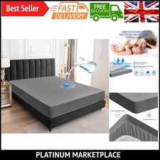 Waterproof Mattress Protector Emperor 2x2m | 30cm Deep Pocket Fitted Sheet St...