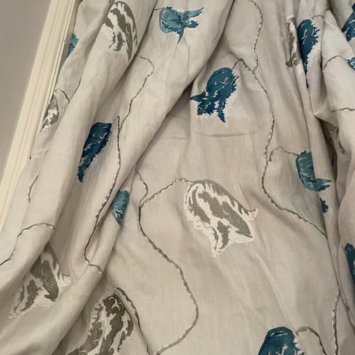 Stunning embroidered linen