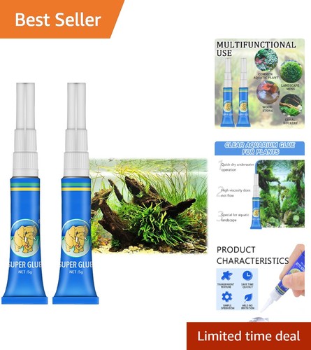 2pcs clear aquarium super glue - 2pcs,