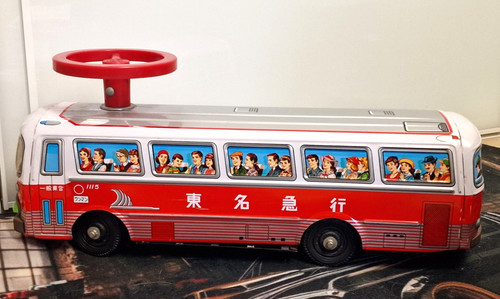 Ichiko tin toy bus - ichiko, japan