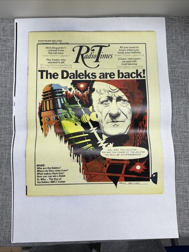 Who daleks print radio - dr., a3