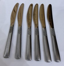 Vintage VINERS Stainless Steel Love Story 21cm Dinner Dessert Knives - Cutlery