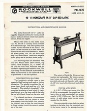 Delta 46-111 Gap Bed Lathe